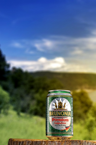 brunonia cerveza atardecer
