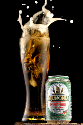 brunonia cerveza vaso splash