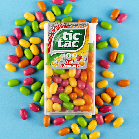 tictac frutas tropicales FOTOGRAFÍA DE PRODUCTO