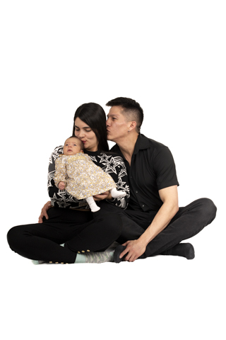 Sesión Familia Fondo blanco 9