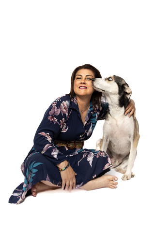 RETRATO FAMILIAR CON MASCOTAS FONDO BLANCO 9