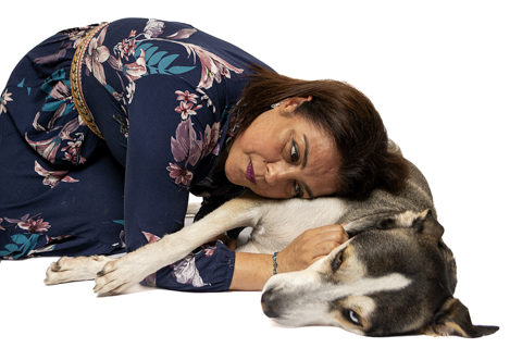 RETRATO FAMILIAR CON MASCOTAS FONDO BLANCO 5